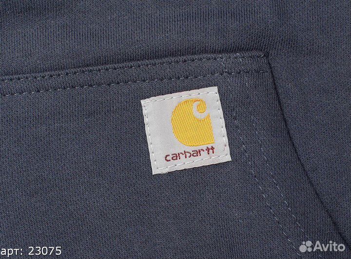 Худи Carhartt sleeve темно-синее