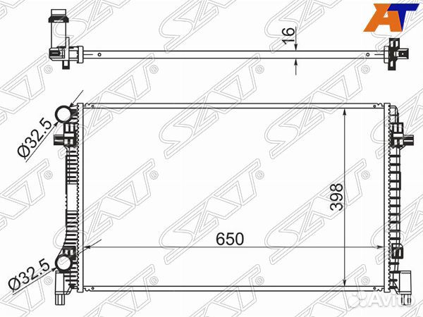 Радиатор volkswagen passat