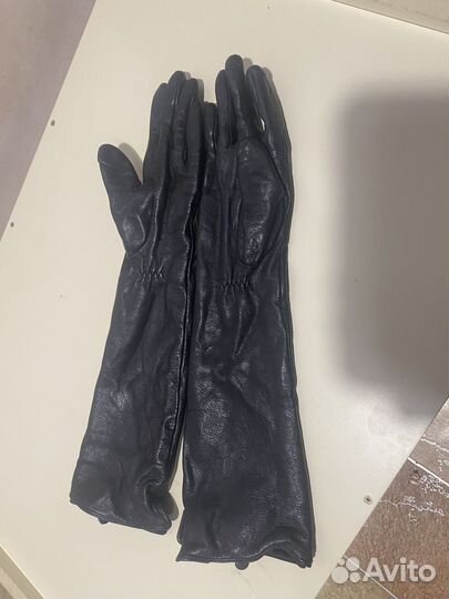 Перчатки женские кожаные 7