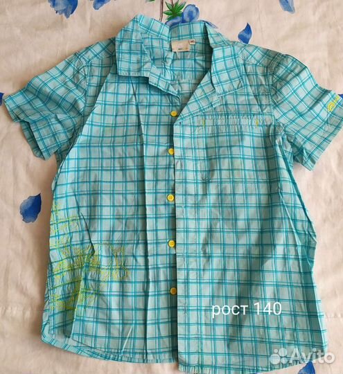 Рубашка для мальчика. Размеры см. на фото