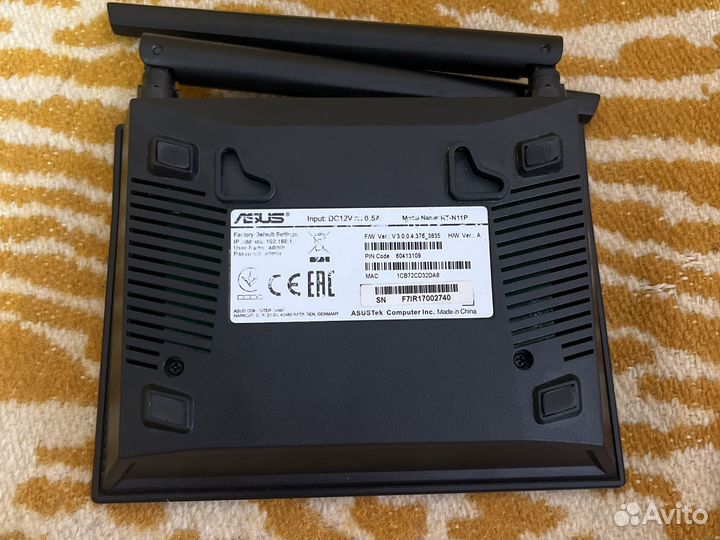 Роутер asus rt-n11p 300 мб/с