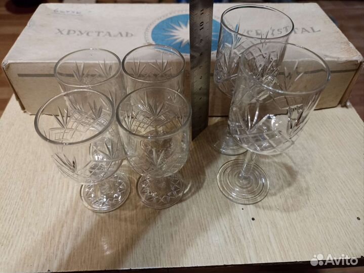Хрустальные рюмки СССР