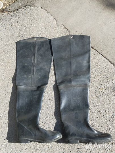 Сапоги резиновые высокие для рыбалки 43