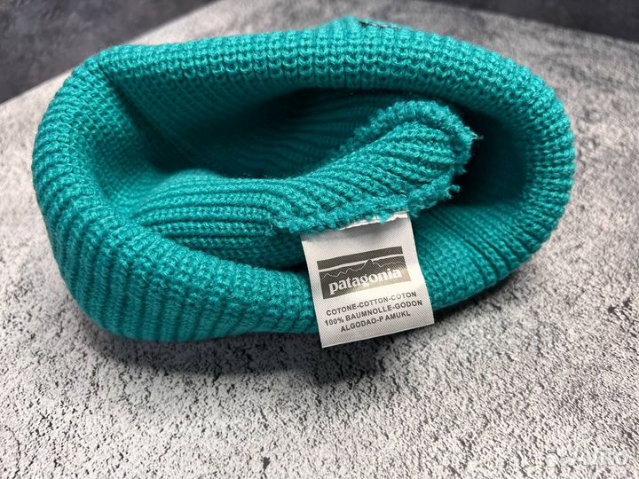 Шапка бини Patagonia морская новинка 2024