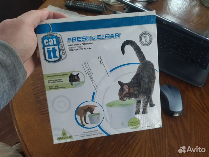 Поилка для кошек и собак catit fresh & clear