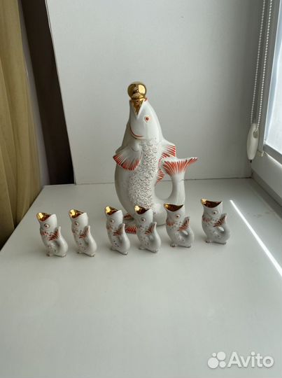 Графин с рюмками Городница