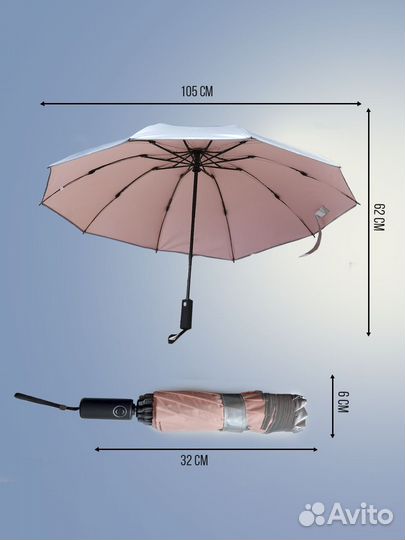 Зонт автомат обратный, новый