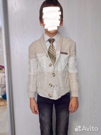 Кофта, рубашка и брюки для мальчика 116