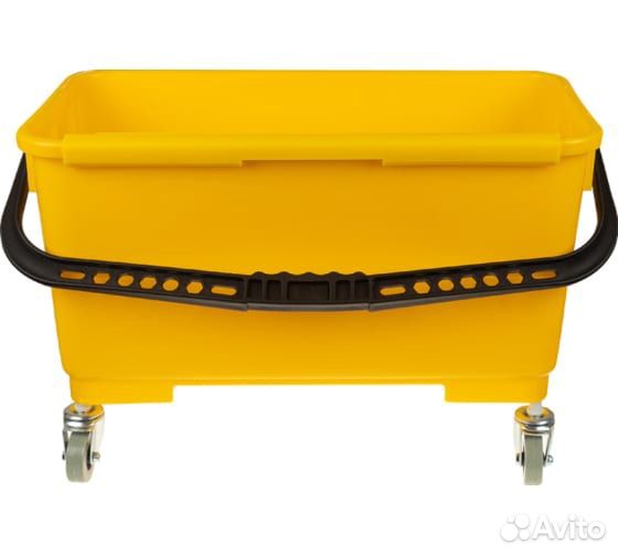 Ведро пластиковое на колесах для мойки окон 24 л B