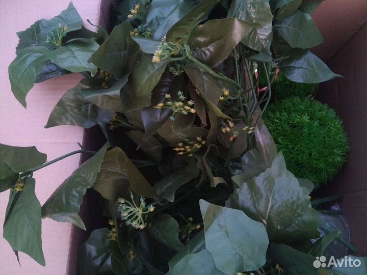 Цветочный декор, искусственная зелень