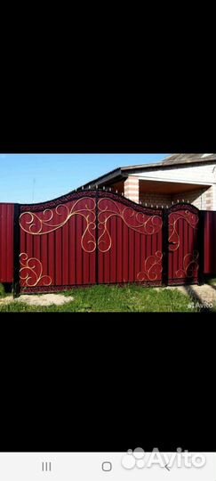 Кованные ворота и калитка