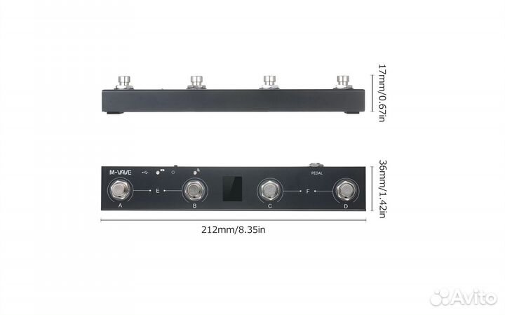 M-vave Chocolate Bluetooth миди footswitch новый