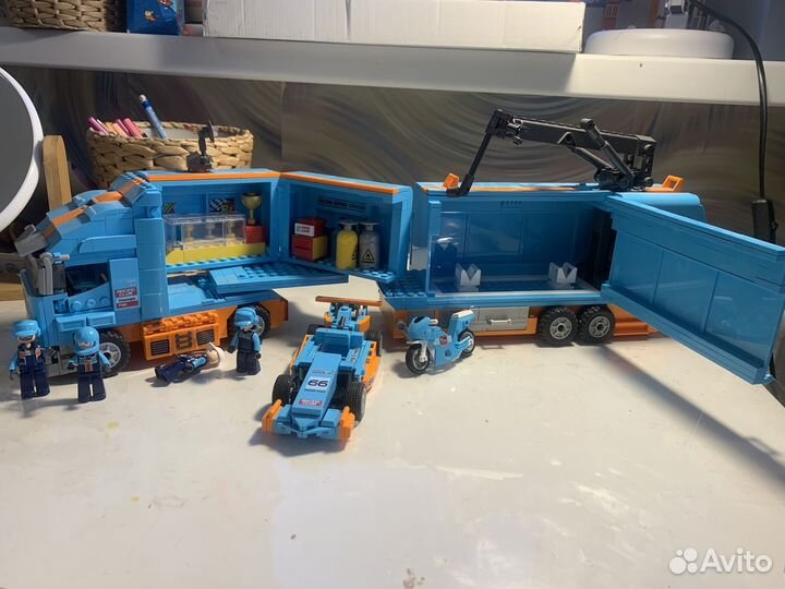 Конструктор sluban автогонки грузовик команды