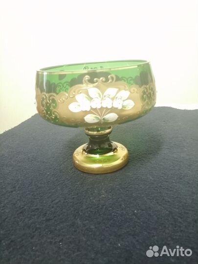 Богемия Ваза на ножке, салфетница и пепельница