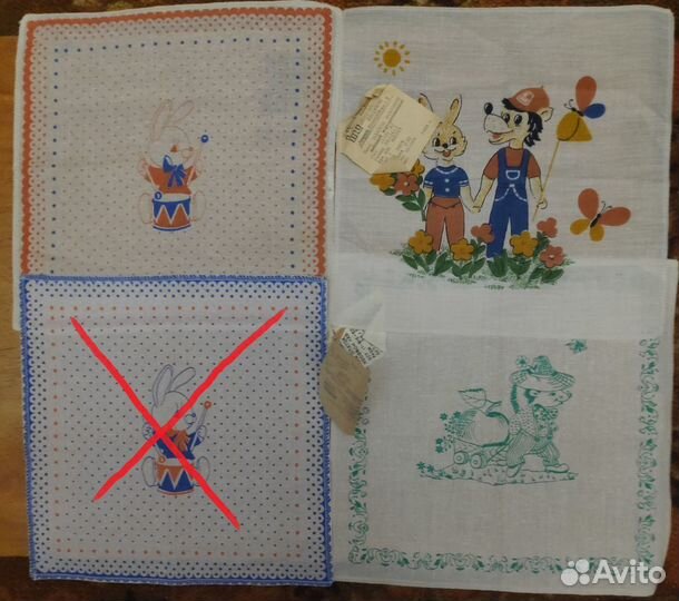 Носовые платки СССР (детские, мужские, женские)