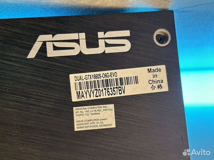 Asus GTX 1660 Super Dual EVO OC Edition 6GB Gddr6