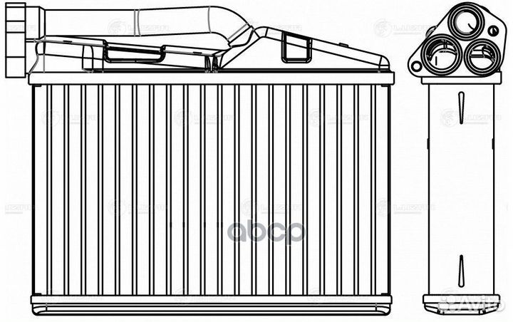 LRH 2605 радиатор печки BMW 5 (E39) 95 LRH260