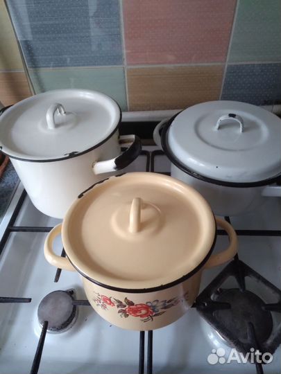 Эмалированная посуда СССР. Б/У
