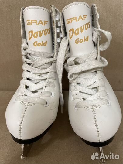 Коньки детские 27 размер Graf Davos Gold