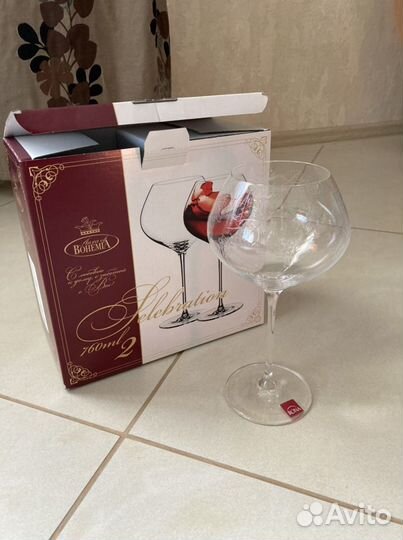 Фужеры Bohemia новые