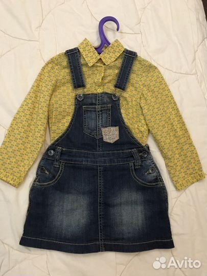 Benetton сарафан и рубашка