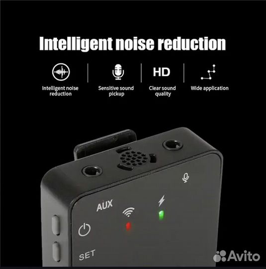 Беспроводной петличный микрофон 2,4G