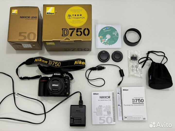 Фотоаппарат Nikon d750 и объектив 50mm f/1.8G