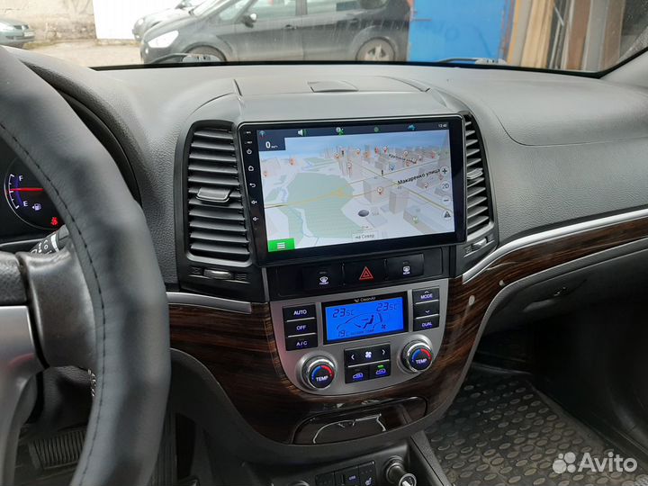 Android магнитола для Hyundai Santa Fe, есть Teyes