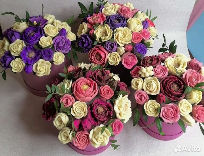 Шоколадный букет из роз. Необычный подарок. Букет