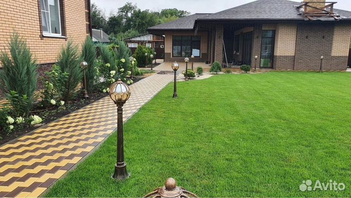 Красивый рулонный газон от профессионалов