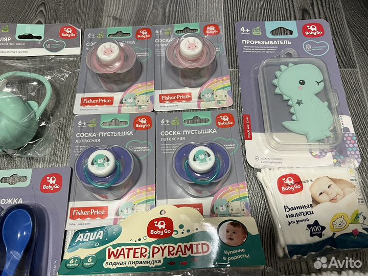 Пустышка, держатель, детская ложка, прорезователь