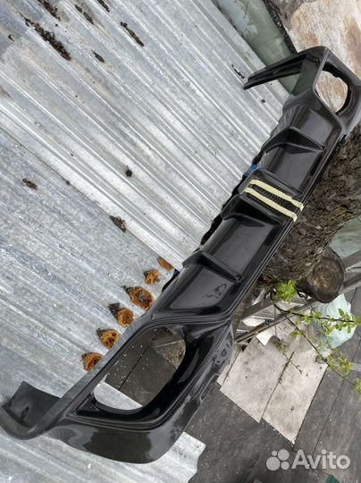 Диффузр заднего бампера BMW G20 карбон