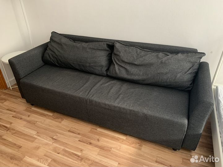 3-местный диван-кровать, темно-серый IKEA Brissund