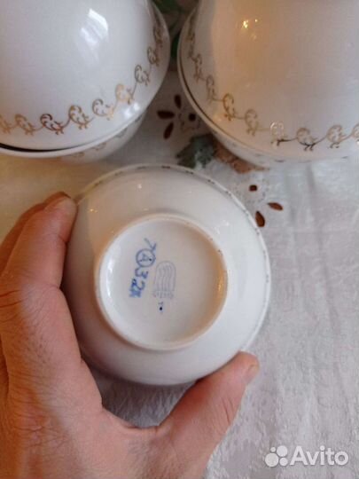 Чайный сервиз СССР фарфор RPR Рига