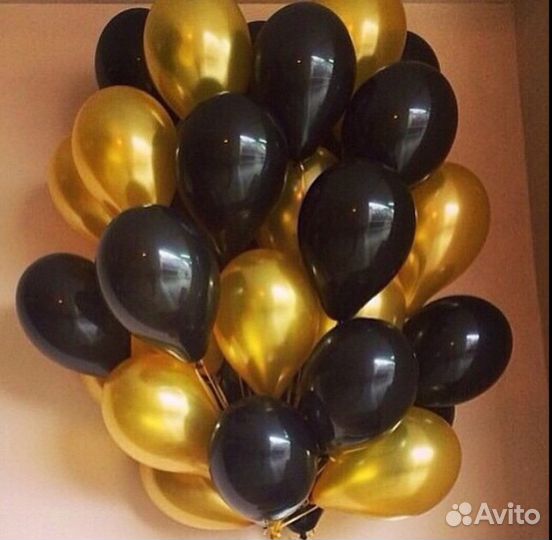 Черные воздушные шары