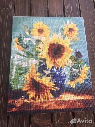 Алмазная мозаика, готовая работа