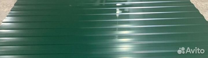 Профлист заборный С8 зелёный (0.35) пф1175