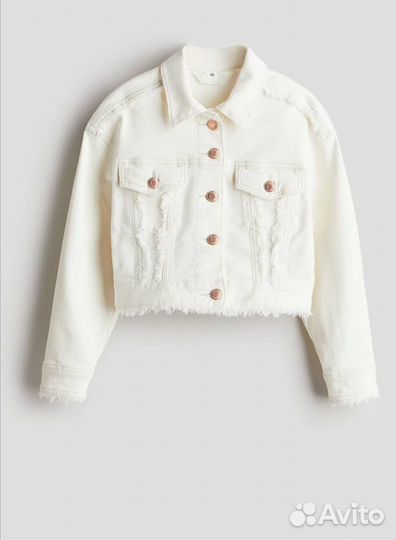Джинсовая куртка H&M на девочку 134-140