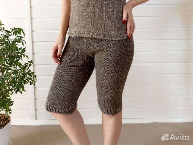 Панталоны шерстяные, ручная вязка