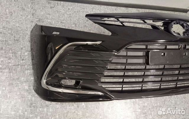 Передний бампер Камри 70 рестаил в сборе Оригинал