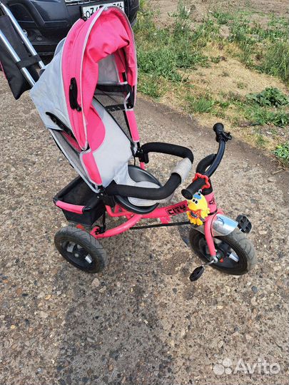 Велосипед коляска с ручкой