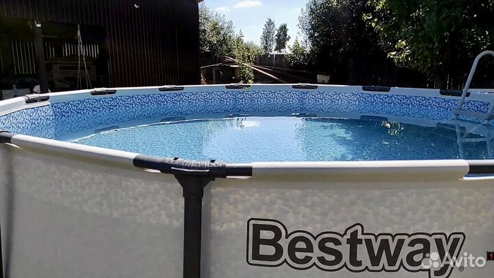 Огромный каркасный бассейн 427х122 Новый