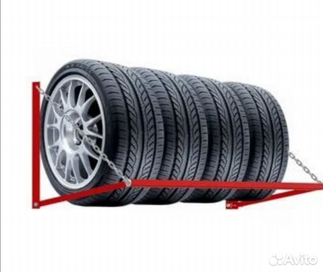 Полка кронштейн, стеллаж для хранения колёс и шин