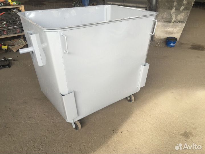 Мусорный евроконтейнер металлический 1,1 м3 L2236