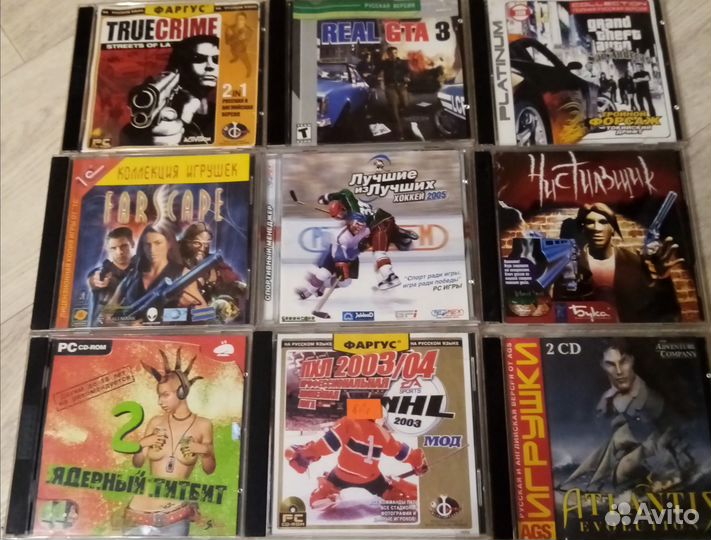 PC CD компьютерные игры списком