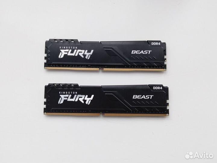 Оперативная память Kingston Fury Beast DDR4 16 Гб