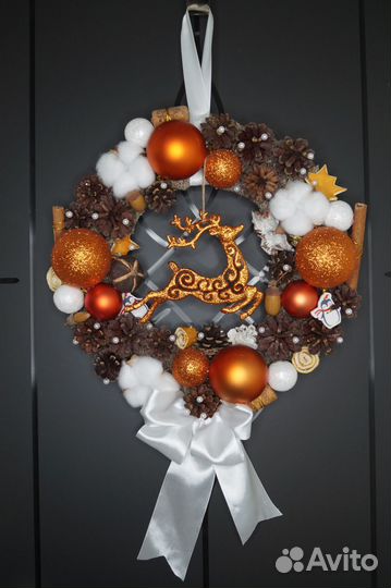 Новогодний декор. венок. украшение для дома.листай