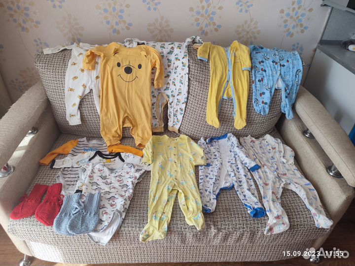 Детские вещи пакетом с 0 до 6 месяцев