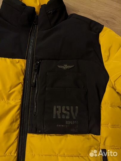 Куртка мужская Aeronautica Militare nero+giallo