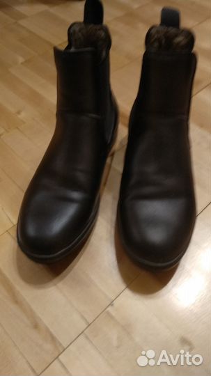 Ботинки для верховой езды, кожа, мех, р.37-38